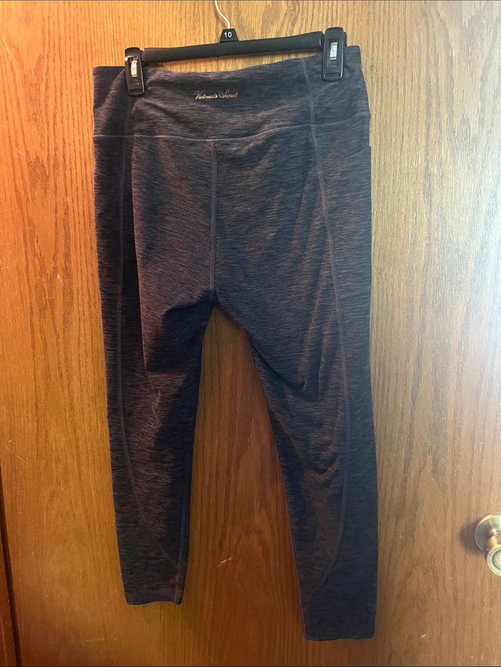 Heather Gray and Black Active Leggings Set 2 PAIRS - Picture 6 of 12